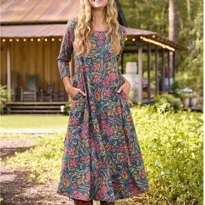 Natural life Lottie Sweater Knit Maxi Dress sZ L boho